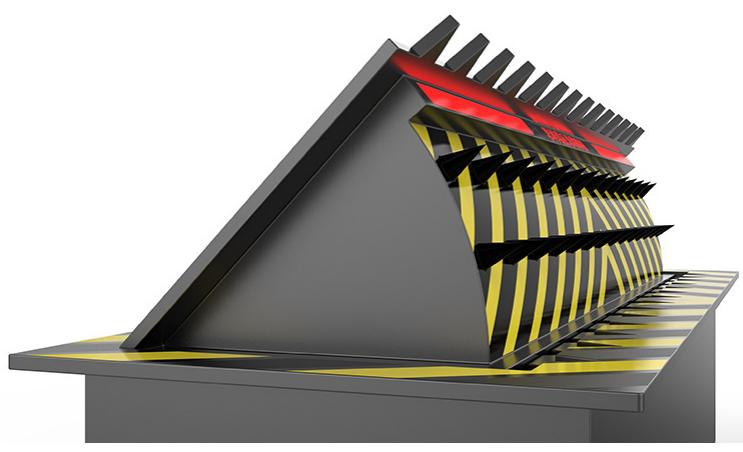 ​국경간 물류 단지의 차량 관리에 유압식 도로 차단 장치 적용