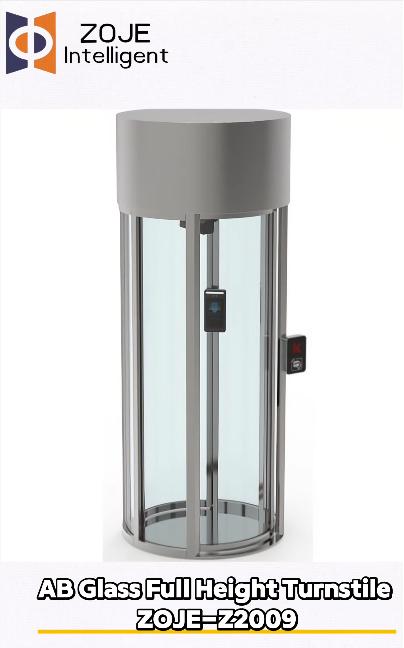 ZOJE-Z2009 AB Glass Full-Height Turnstile